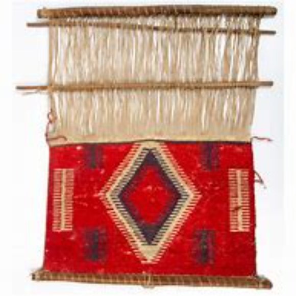 ❤️Handwoven Chimayo Handbag. 100% Wool, in Red, Blue, Lt. Yellow. /HB51 - Picture 8 of 8